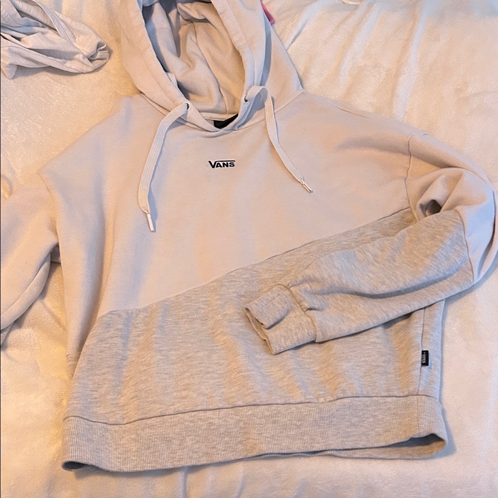Vans Women's Light Gray Hoodie Sweater